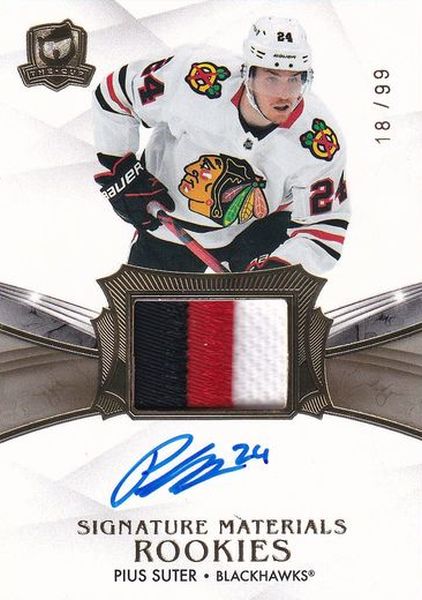 AUTO RC patch karta PIUS SUTER 20-21 UD The CUP Signature Materials Rookies /99